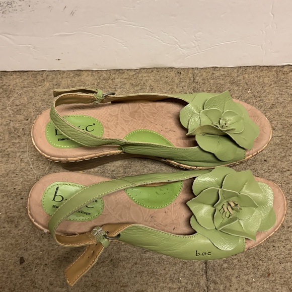 Born Concept BOC Wedge Heel Open Toe Shoes Size 9 - Picture 2 of 5